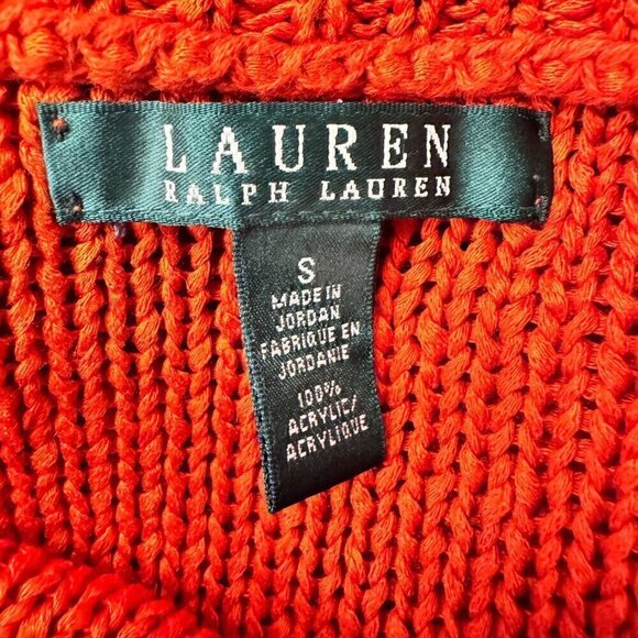 Lauren Ralph Lauren Knit Top in Orange, Size Small - Picture 2 of 4